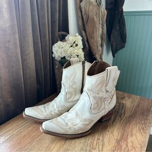 White Corral Booties